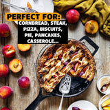 stargazer 10.5-inch cast iron skillet | made in usa, seasoned, premium frying pan