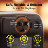 Portable Ceramic Space Heater with Adjustable Thermostat, Timer for Office