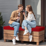 Outdoor Bench Cushion Waterproof, Patio Seat Pad with Ties for Porch Swing