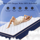 12"14"16" Full Queen King Size Hybrid Mattress in a Box w/ Gel Memory Foam