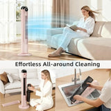 T Tower Fan-, Bladeless Oscillatg Fan with Remote, 6 Speeds and 4 Modes
