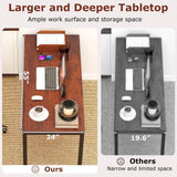 Conference Table Set of 4, Rectangular Meeting Room Table with Large Tabletop amp HeavyDuty Metal Frame