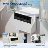 10,000 BTU U-Shaped Window Air Conditioner,450 Sq.Ft Cooling Capacity