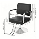Adjustable Height Salon Chair, 360° Swivel Barber Seat, 200kg Load Capacity Beauty Chair