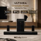ULTIMEA Skywave Series 5.1.4ch Professional Soundbar with 8" Subwoofer