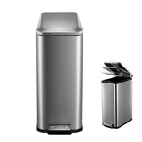13 Gallon Trash Can, 50L Stainless Steel Kitchen Step Garbage Can, Soft Closure, Fingerprint Proof, for Kitchen
