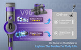 DEVOAC V90 6 in 1 Ultra-Light Cordless Stick Vacuum Cleaner for Hard Floor