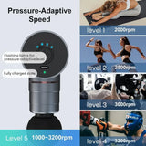 Silent Full-Metal Deep Tissue Massage Gun for Athletes, Portable for Travel