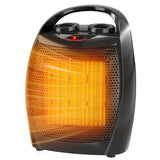 Portable Electric Space Heater for Office/Home - 1500W/750W Thermostat
