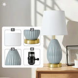 18-Inch Table Lamp Set of 2 with E26 Socket, Up to 60W for Kids Room