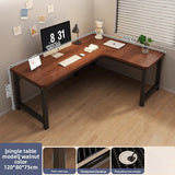 L-Shaped Corner Computer Heavy Duty Steel Frame Home Office