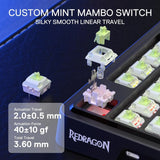 Redragon K673 GB 75% Wireless Gasket RGB 3-Modes 81 Keys Gaming Mechanical
