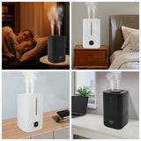 Cold&Warm Mist Humidifier Nano Technology 360° Dual Nozzle Smart Humidistat