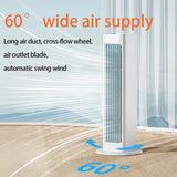 3000mAh Tower Fan Wall Mounted Leafless Fan 3 Mode Silent for Home Office