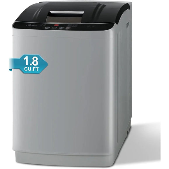 Portable Washing Machine, Fully Automatic Compact Washer with w/Drain Pump MD DC PRINT