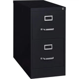 26.5 Deep Metal File Cabinet, Letter Size, Black for Home and Office