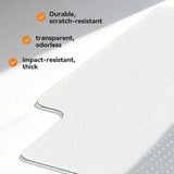 Office Chair Mat for Carpet with Lip Flat Shipping Heavy Duty Hard Clear Chair Mats