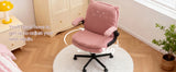 TCGBKAF Pink Criss Cross Chair with Wheels&Flip-Up Arms
