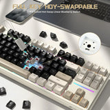 MAMBASNAKE X Attack Shark X87 Wireless Mechanical Keyboard, Hot Swappable