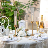 Set of 3 Tall Taper Candlestick Holders for Table Centerpiece Wedding Decor