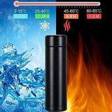 500ml Smart Vacuum Insulated Stainless Steel Water Bottle LED Temperature Display Spill Proof Portable for Home Travel Sports