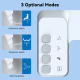 Toilet Bidet Ultra Slim Toilet Seat Attachment Non-Electric Self-Cleaning Hygienic Nozzle Adjustable