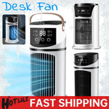Portable Air Conditioner Desk Fan, Quiet Electric Fan for Home Office