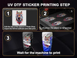 US/EU Stock A3 XP600 UV Printer A4 L805 UV Flatbed Printing Machine For Pen Metal Wood Acrylic UV DTF Printer UV Sticker Printer