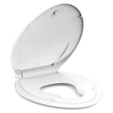 Elongated Toilet Seat with Quick-Release And Quick-Attach Plastic Toilet Seat with Soft Close