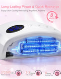 45 LEDs  4 Timers Modes 168W UV  Lamp For Nails Wireless Gel Polish Nail Dryer Pedicure Manicure Light Cordless
