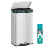 SONGMICS Trash Can, 13 Gallon (50 L) Garbage Can for Kitchen, with Lid, Pedal, and Removable