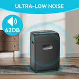 18-Sheet High Security Level P-4 Heavy Duty Paper/Card Shredder for Home Office by 5.28 Gallons Pullout Waste Bin