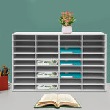 36 Compartment Literature Organizer, Rounded Corners Storage Cabinet,for Files