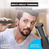 Pro Series Rechargeable Eyebrow Ear Nose Hair Trimmer for Men Painless DualTech Eyebrow Trimmer Facial Hair
