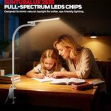 HJ2 Sunturalux™ Clamp LED Desk Lamp, CRI≥97 Full-Spectrum Eye-Caring