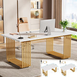 Tribesigns Modern Office Desk, 70.9" Wooden Computer Desk