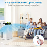 14000BTU 3-in-1 Cooling Fan Dehumidifier, Remote Control & Window Mount Kit