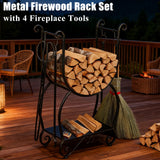 Indoor Fire Wood Log Rack for Fireplace Heavy Duty Firewood Pile Storage Racks