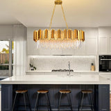 Crystal Chandeliers for Dining Room,Gold Chandeliers Modern Crystal Chandelier