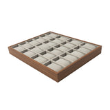 24-Slot Luxury Wooden Watch Box Organizer w/ Removable Flannel Pillows