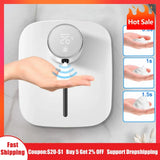 Hot Soap Dispenser Automatic Wall-mounted Rechargeable Temperature Display Liquid Foam Soap Dispensers