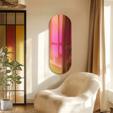 LUVODI Full-Length Rainbow Iridescent Wall Mirror Aesthetic Glass for Bedroom