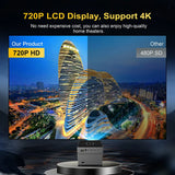 Portable Smart Movie Projector with LED Lighting BT5.0 Bulit-in More App
