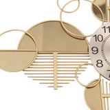 3D Creative Modern Metal Wall Clock with Silent Movement for Kitchen