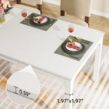 Tribesigns Dining Table for 6-8 People, 200cm Large Narrow Long Rectangular Kitchen Dinner Table