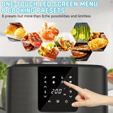Kit Cook Large Air Fryer, 1500W 7QT Air Fryer Cooker, Adjustable Temperature 100-400°F