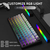 ATTACK SHARK X85 Wireless Mechanical Gaming Keyboard,TKL 82 Keys