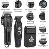Cordless Hair Clippers for Men Beard Trimmer Electric Razor Rechargeable Electric Barber Hair