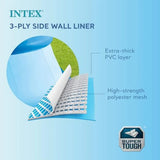 Above ground swimming pool for backyard, 18 ft x 48 in, includes filter pump