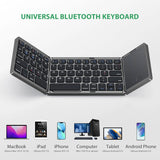 Foldable Keyboard Russian with Touchpad Portable Mini Bluetooth Wireless Folding Keyboard